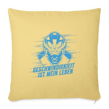Vélo de route Vélo Vélo Sport Vélo VTT - Housse de coussin décorative 45 x 45 cm - jaune délavé - Devant