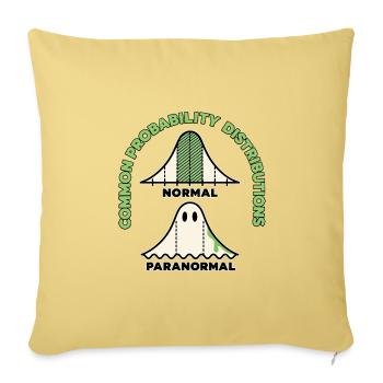 Normal oder paranormal - Sofakissenbezug 45 x 45 cm - Hellgelb - Vorne