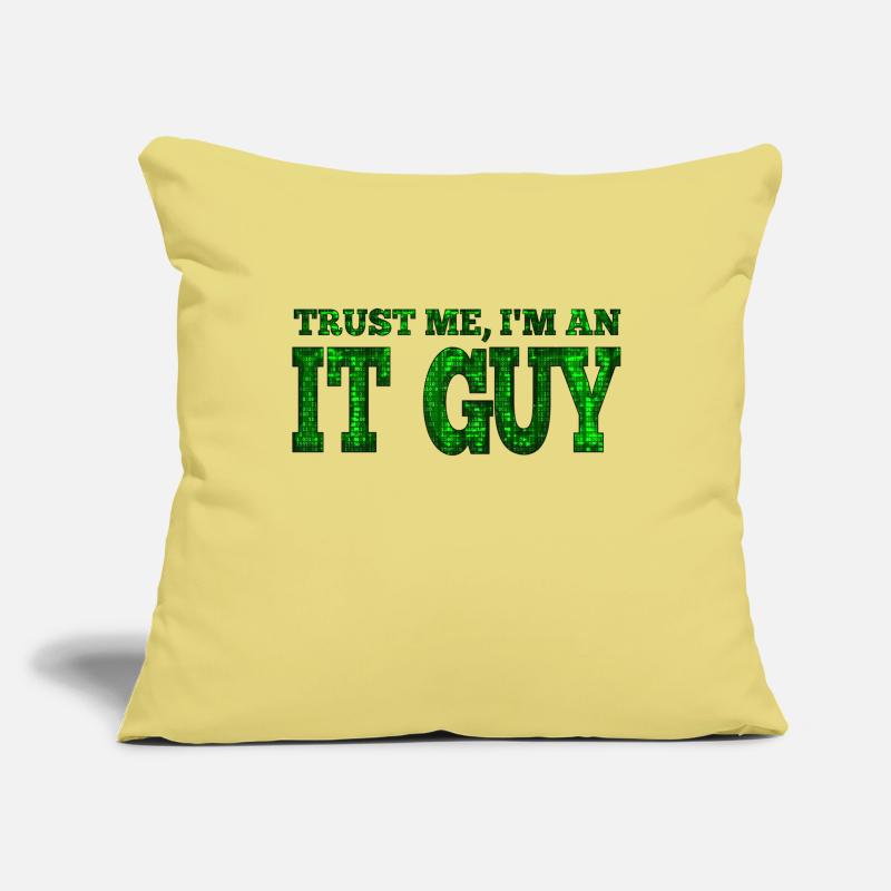IT guy support geek computer computer geek technicien geek Housse de coussin décorative 45 x 45 cm