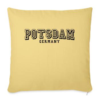 Potsdam - Housse de coussin décorative 45 x 45 cm - jaune délavé - Devant