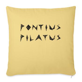 Pontius Pilate - Sofa pillowcase 17,3'' x 17,3'' (45 x 45 cm) - washed yellow - Front