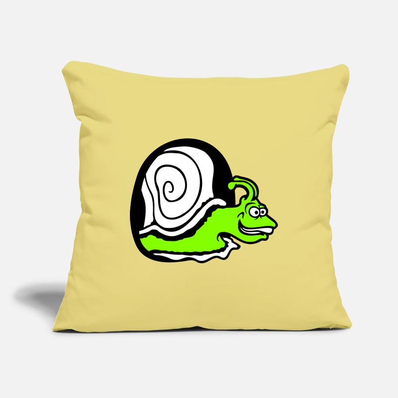 snail peeks hole wall mouse hole funny silly Sofa pillowcase 17,3'' x 17,3'' (45 x 45 cm)