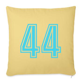 44 - Sofa pillowcase 17,3'' x 17,3'' (45 x 45 cm) - washed yellow - Front