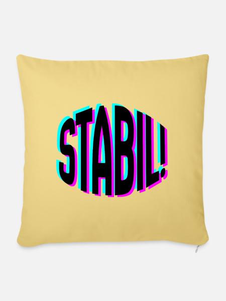 Stabil - Sofakissenbezug 45 x 45 cm - Hellgelb