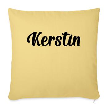 Kerstin - Sofakissenbezug 45 x 45 cm - Hellgelb - Vorne