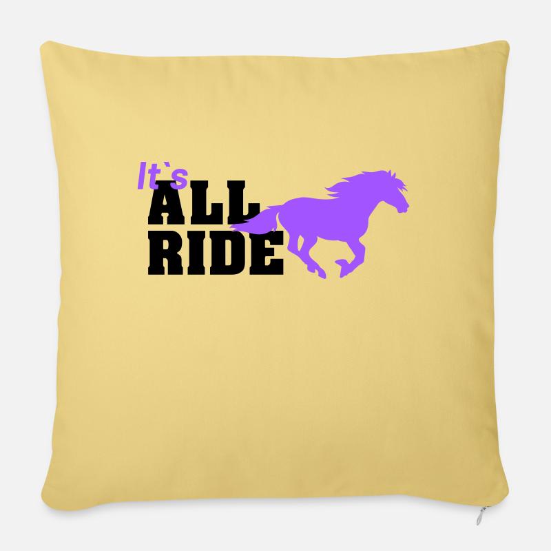 all ride - Sofakissenbezug 45 x 45 cm - Hellgelb