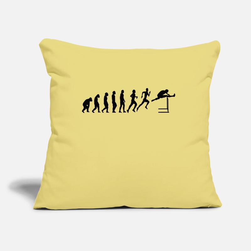 Hurdles Athlétisme Evolution Hurdler Housse de coussin décorative 45 x 45 cm