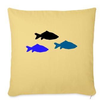 Pisces - Sofa pillowcase 17,3'' x 17,3'' (45 x 45 cm) - washed yellow - Front