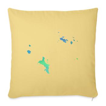 Seychelles - Sofakissenbezug 45 x 45 cm - Hellgelb - Vorne