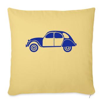 old car vieille9 dodoche - Sofa pillowcase 17,3'' x 17,3'' (45 x 45 cm) - washed yellow - Front