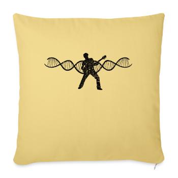 Guitariste Guitariste Groupe Musique Musicien Guitare - Housse de coussin décorative 45 x 45 cm - jaune délavé - Devant