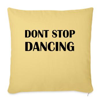 Dancing Dance Music - Sofa pillowcase 17,3'' x 17,3'' (45 x 45 cm) - washed yellow - Front