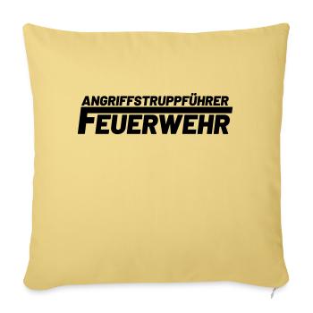 Angriffstruppführer Freiwillige Feuerwehr - Sofakissenbezug 45 x 45 cm - Hellgelb - Vorne