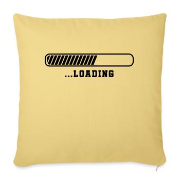 Loading - Sofa pillowcase 17,3'' x 17,3'' (45 x 45 cm) - washed yellow - Front