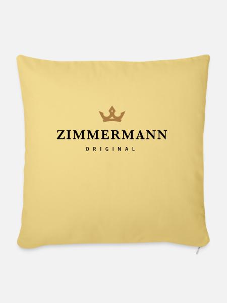 Zimmermann - Sofakissenbezug 45 x 45 cm - Hellgelb