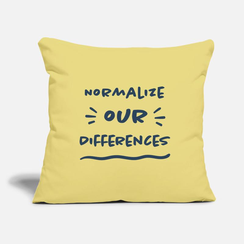 Normalize our Differences - Inclusion Sofa pillowcase 17,3'' x 17,3'' (45 x 45 cm)