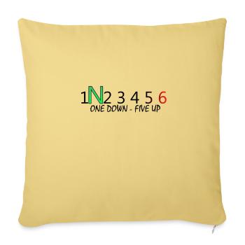 ONEdownFIVEup - Sofa pillowcase 17,3'' x 17,3'' (45 x 45 cm) - washed yellow - Front