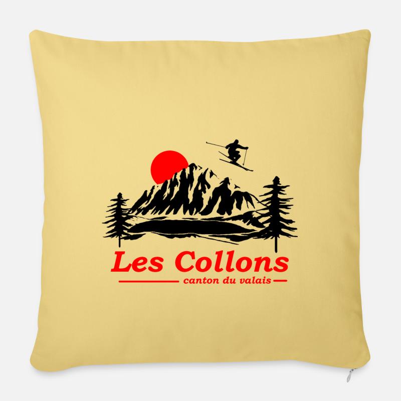 les collons - Sofakissenbezug 45 x 45 cm - Hellgelb
