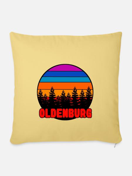 Oldenburg 04 - Sofakissenbezug 45 x 45 cm - Hellgelb