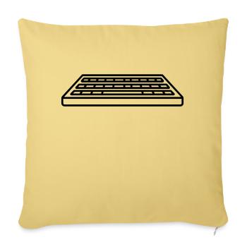 Steuerung Tastatur Eingabe Computer - Sofakissenbezug 45 x 45 cm - Hellgelb - Vorne