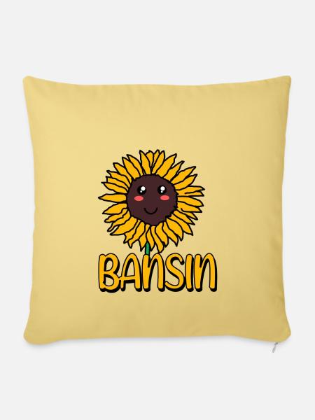 Bansin - Sofakissenbezug 45 x 45 cm - Hellgelb
