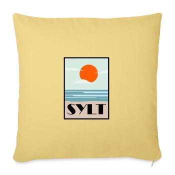 sylt - Sofakissenbezug 45 x 45 cm - Hellgelb - Vorne