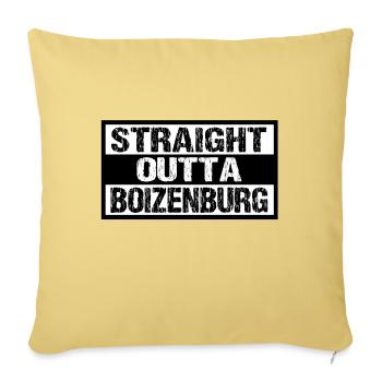 Boizenburg - Sofakissenbezug 45 x 45 cm - Hellgelb - Vorne