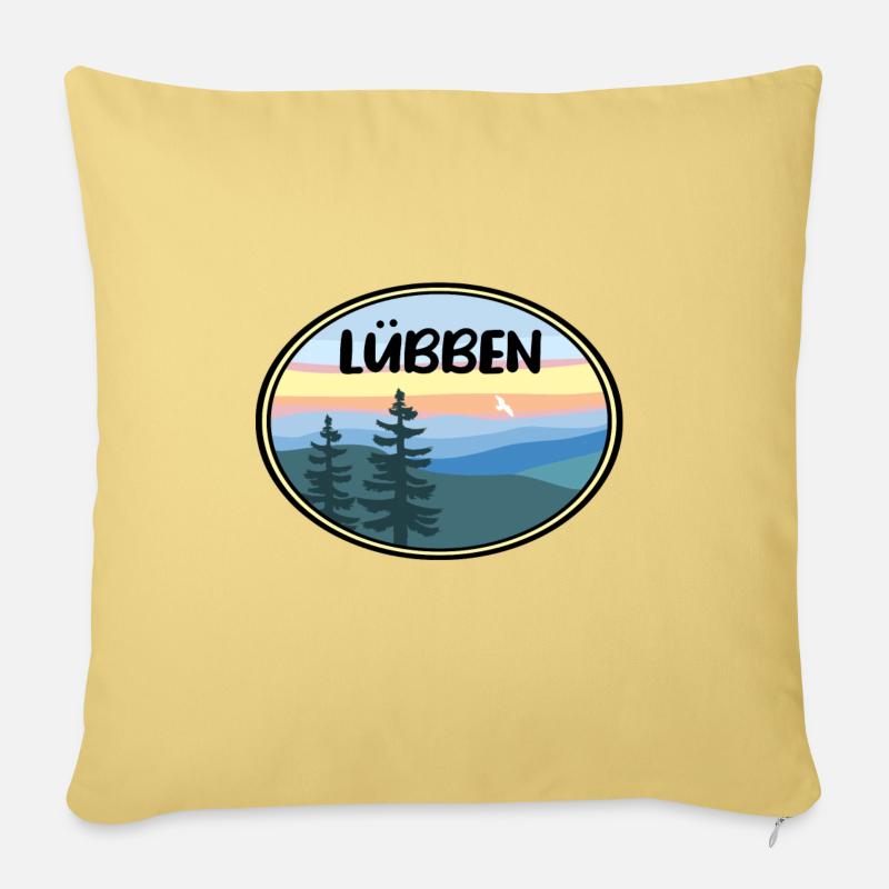 Lübben - Sofakissenbezug 45 x 45 cm - Hellgelb