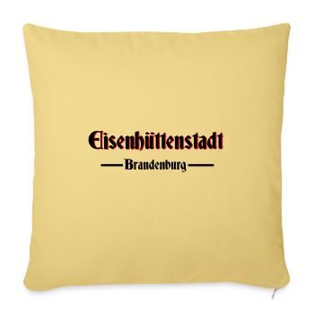 Eisenhüttenstadt - Sofakissenbezug 45 x 45 cm - Hellgelb - Vorne