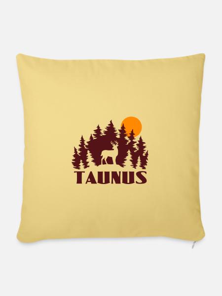 Taunus Sonne - Sofakissenbezug 45 x 45 cm - Hellgelb