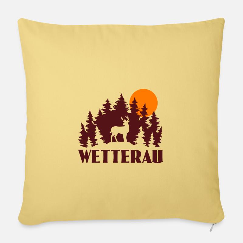 Wetterau - Sofakissenbezug 45 x 45 cm - Hellgelb