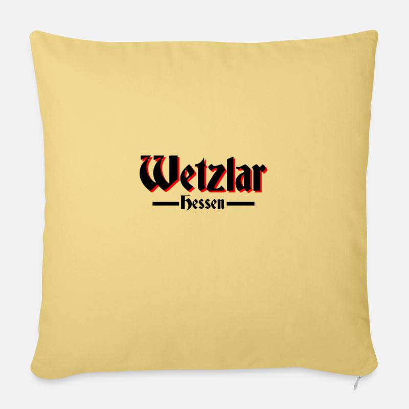 Wetzlar - Sofakissenbezug 45 x 45 cm - Hellgelb
