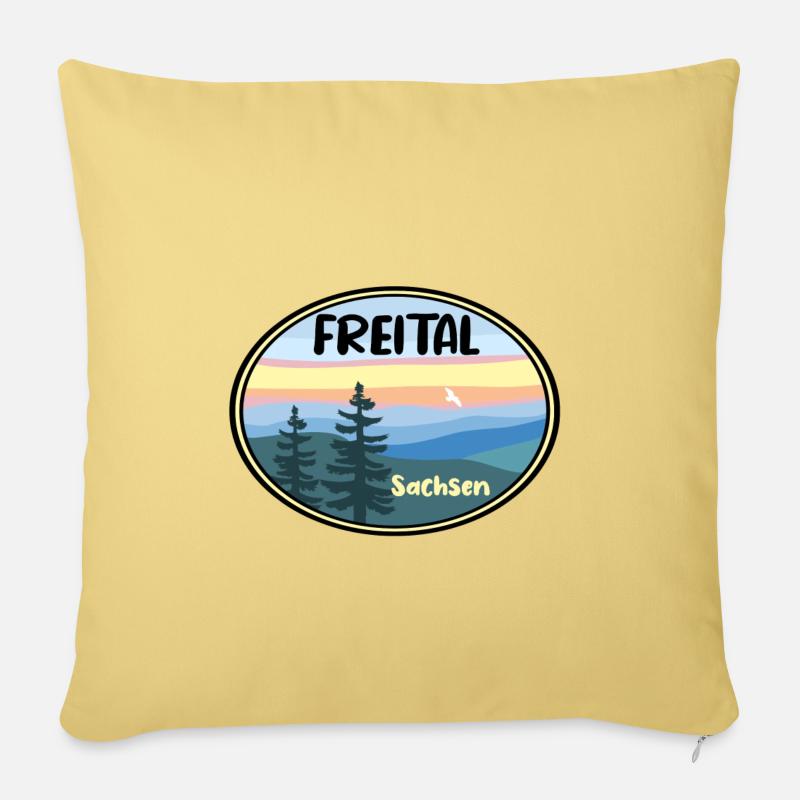Freital - Sofakissenbezug 45 x 45 cm - Hellgelb