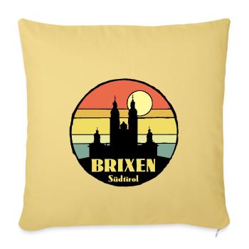Brixen Südtirol - Sofakissenbezug 45 x 45 cm - Hellgelb - Vorne