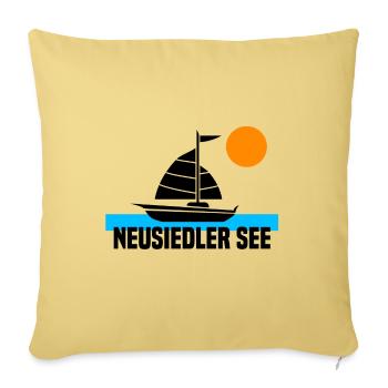 Neusiedler See - Sofakissenbezug 45 x 45 cm - Hellgelb - Vorne