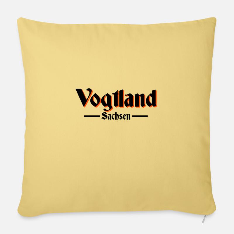 Vogtland - Sofakissenbezug 45 x 45 cm - Hellgelb