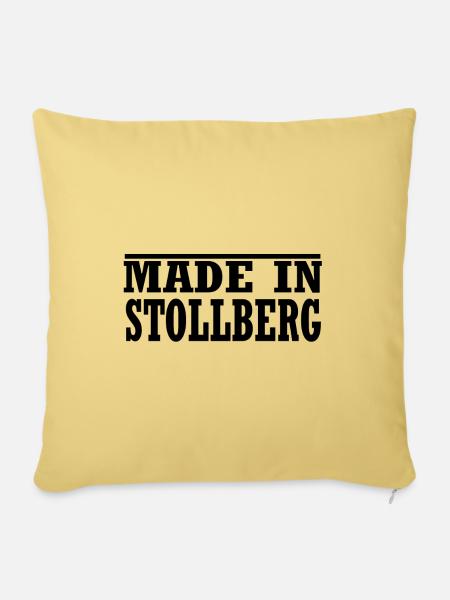 Stollberg - Sofakissenbezug 45 x 45 cm - Hellgelb