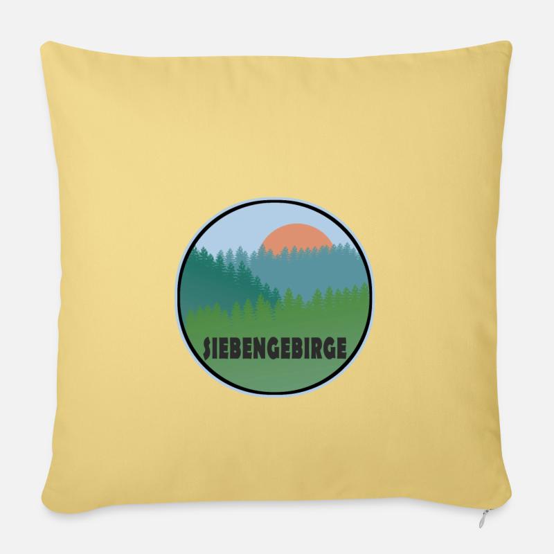 Siebengebirge - Sofakissenbezug 45 x 45 cm - Hellgelb