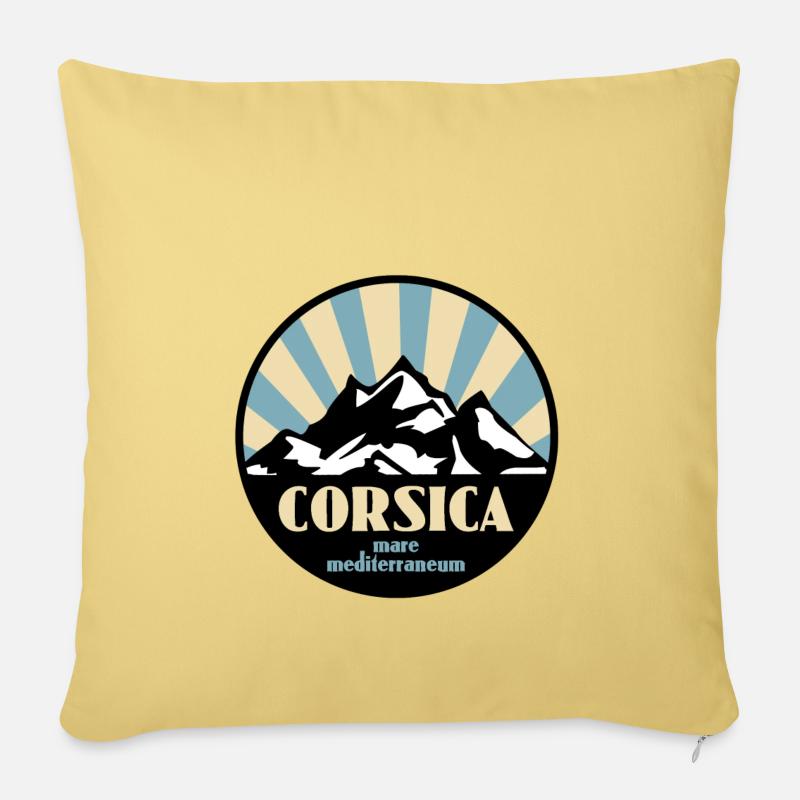 Corsica - Sofakissenbezug 45 x 45 cm - Hellgelb