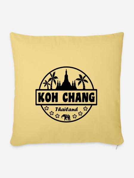 Koh Chang Thailand - Sofakissenbezug 45 x 45 cm - Hellgelb