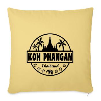 Koh Phangan Thailand - Sofakissenbezug 45 x 45 cm - Hellgelb - Vorne