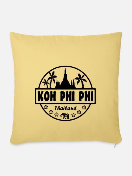 Koh Phi Phi Thailand - Sofakissenbezug 45 x 45 cm - Hellgelb