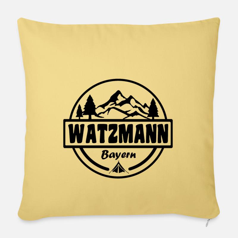 Watzmann - Sofakissenbezug 45 x 45 cm - Hellgelb