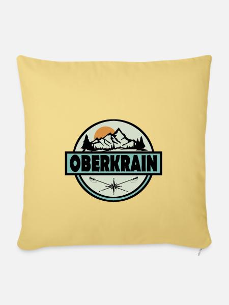Oberkrain - Sofakissenbezug 45 x 45 cm - Hellgelb