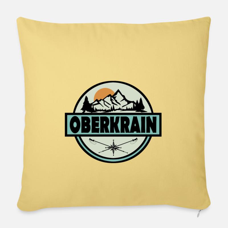 Oberkrain - Sofakissenbezug 45 x 45 cm - Hellgelb