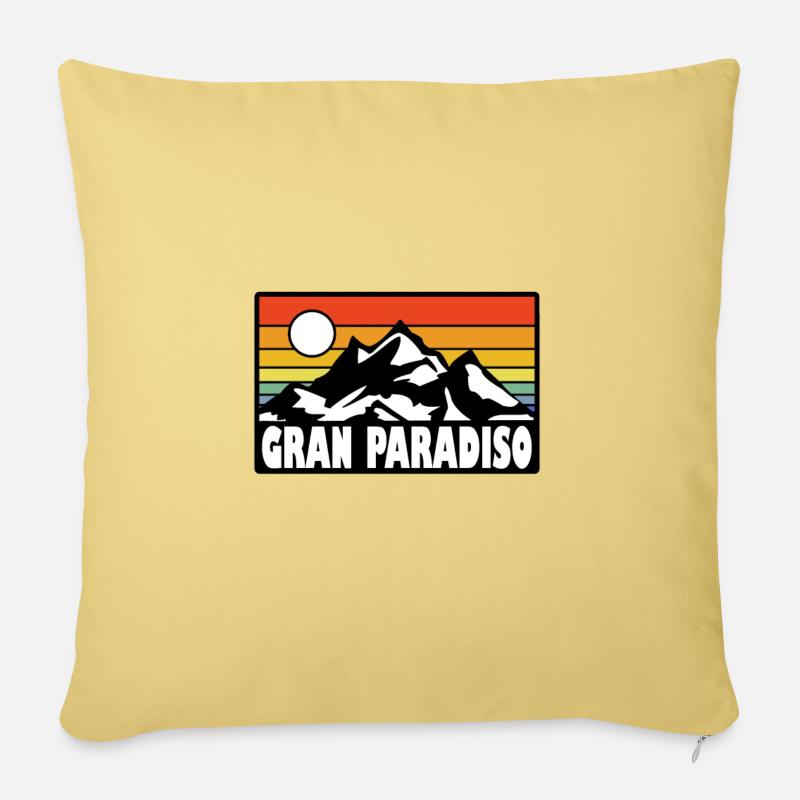 Gran Paradiso - Sofa pillowcase 17,3'' x 17,3'' (45 x 45 cm) - washed yellow