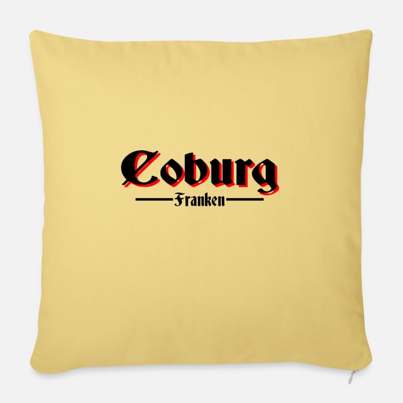 Coburg - Sofakissenbezug 45 x 45 cm - Hellgelb