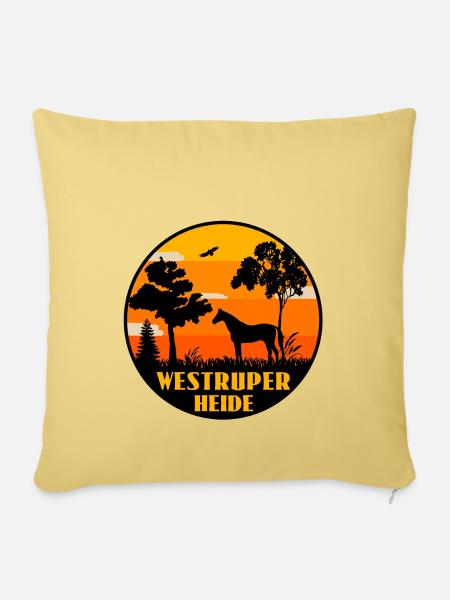 Westruper Heide - Sofakissenbezug 45 x 45 cm - Hellgelb