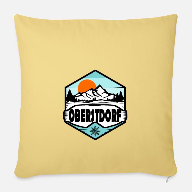 Oberstdorf - Sofakissenbezug 45 x 45 cm - Hellgelb