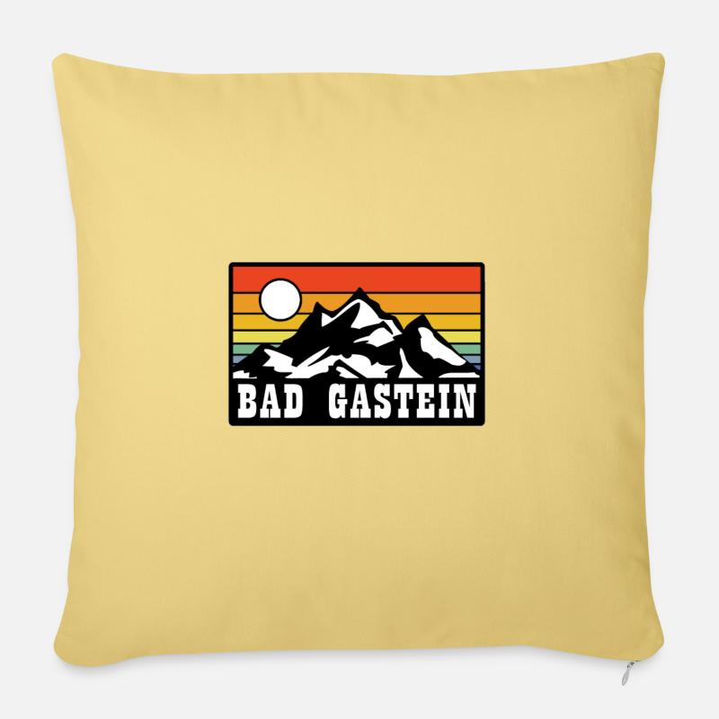Bad Gastein - Sofakissenbezug 45 x 45 cm - Hellgelb